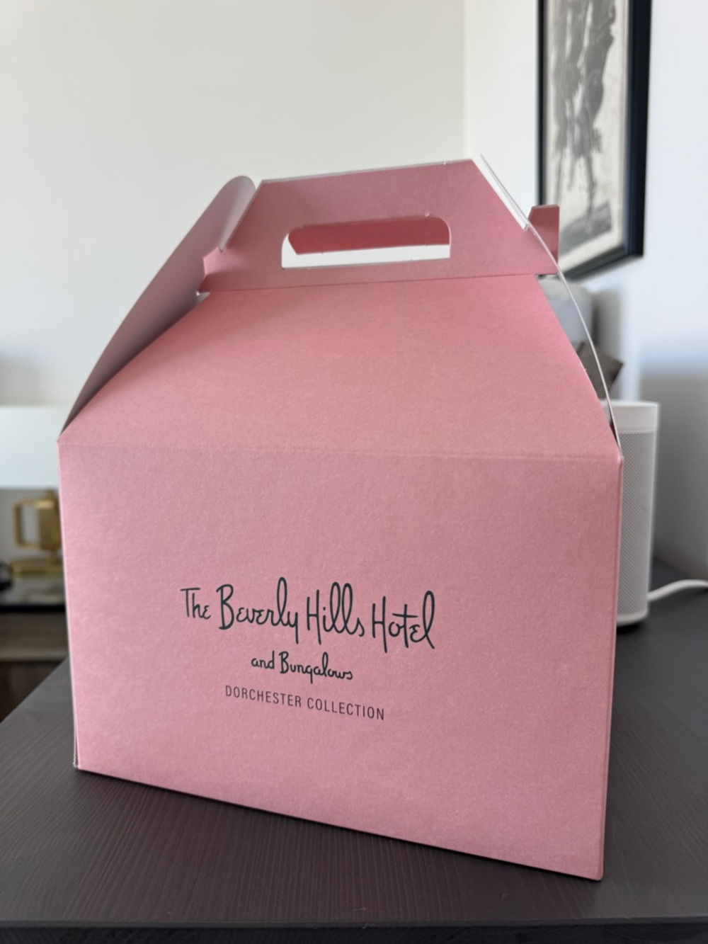 Authentic Beverly Hills Hotel Pink Branded Gift Box
